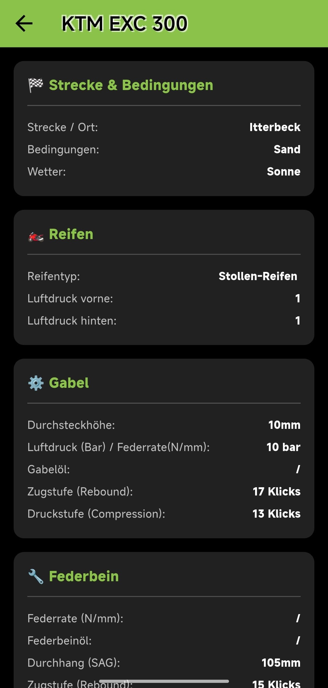 MotoSet – App – Screenshot 7