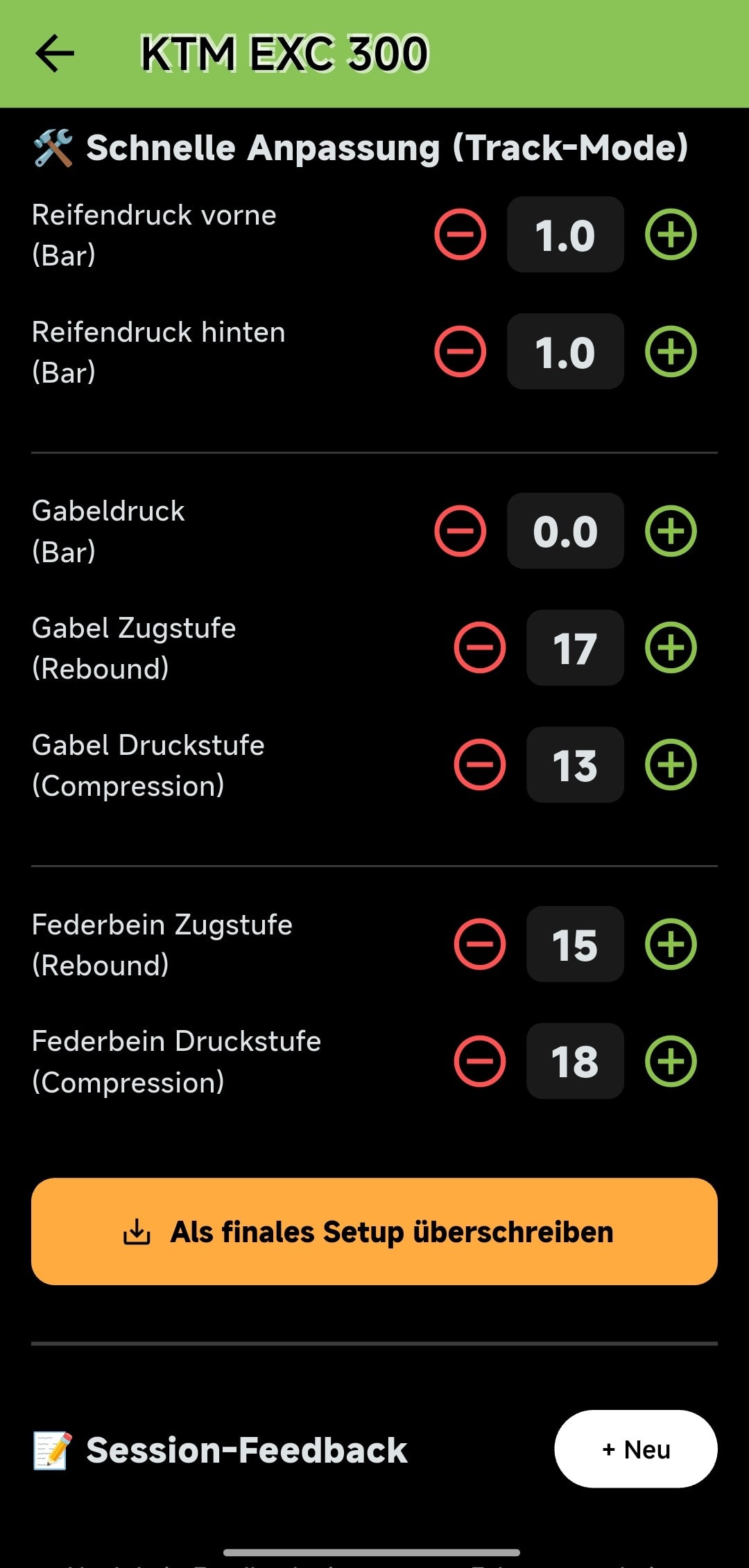 MotoSet – App – Screenshot 8